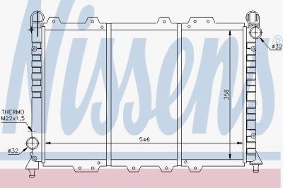 Nissens 60029 радиатор, охлаждение двигателя на ALFA ROMEO 146 (930)