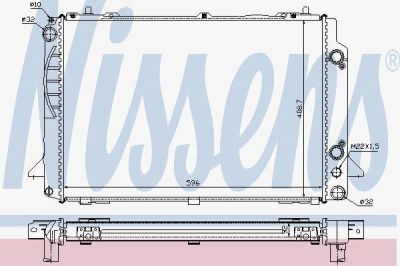 NISSENS Радиатор VAG A80 2.6/2.8 92-96 (8A0121251B, 60467A)