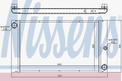NISSENS Радиатор охлаждения двигателя 5 E60-E61 (03-) 520 d (1711.2.248.478, 60762)