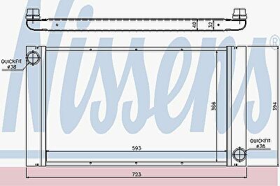 NISSENS Радиатор E60 2.5D-3.5D 04- (17117792832, 60765)