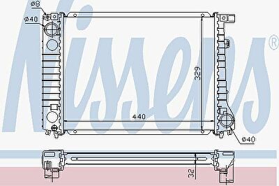 Nissens 60797 радиатор, охлаждение двигателя на 3 кабрио (E30)