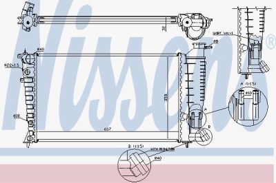 Nissens 61381A радиатор, охлаждение двигателя на PEUGEOT 306 кабрио (7D, N3, N5)