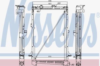 Nissens 61442A радиатор, охлаждение двигателя на DAF CF 85