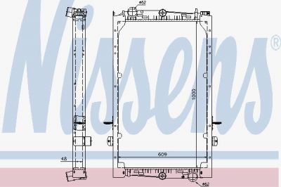 Nissens 61446A радиатор, охлаждение двигателя на DAF 85 CF