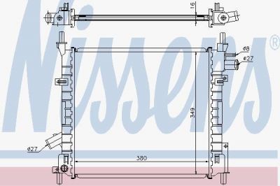 Nissens 62022A радиатор, охлаждение двигателя на FORD KA (RB_)