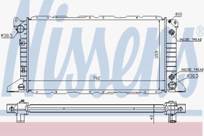 Nissens 62058A радиатор, охлаждение двигателя на FORD TRANSIT c бортовой платформой/ходовая часть (E_ _)