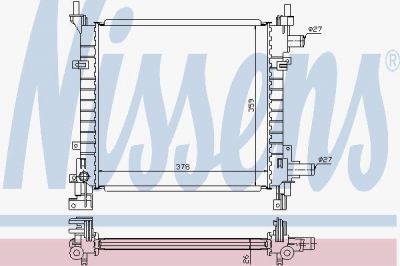 NISSENS 62083A Радиатор охлаждения двигателя (62083A)