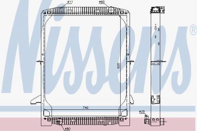 Nissens 62342A радиатор, охлаждение двигателя на IVECO EuroStar