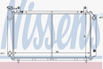Nissens 62423 радиатор, охлаждение двигателя на NISSAN SUNNY II купе (B12)
