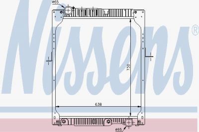 Nissens 62643A радиатор, охлаждение двигателя на MERCEDES-BENZ SK