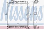 NISSENS радиатор 631x608x34 MERCEDES NG 90 M-CLASS 87- (62647A)