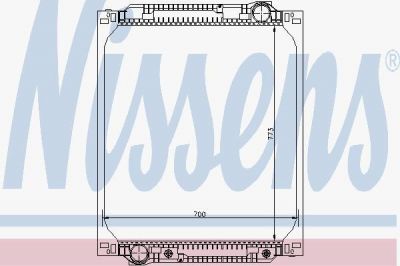 Nissens 62676 радиатор, охлаждение двигателя на MERCEDES-BENZ O 404
