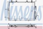 NISSENS Радиатор MB W140 (300SE) АКПП 93- (1405002103, 62746A)