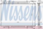 NISSENS Радиатор NISSAN ALMERA N16/PRIMERA P12 1.5/1.6/1.8 МКПП +/-AC (214109C001, 62908A)