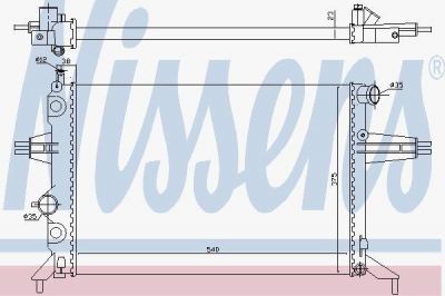 Nissens 630051 радиатор, охлаждение двигателя на OPEL ZAFIRA A (F75_)