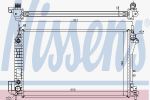 NISSENS Радиатор OPEL VECTRA C 2.0-3.2/2.0DT 02- (1300247, 63023A)