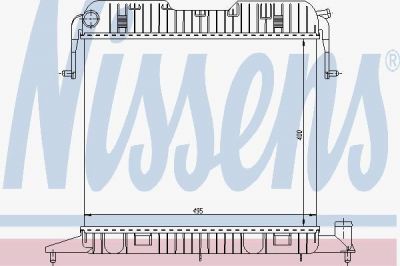 Nissens 63043 радиатор, охлаждение двигателя на OPEL OMEGA A универсал (66_, 67_)