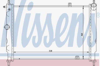 Nissens 63059A радиатор, охлаждение двигателя на OPEL ASTRA F универсал (51_, 52_)