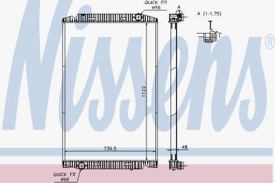 Nissens 63329A радиатор, охлаждение двигателя на IVECO Stralis