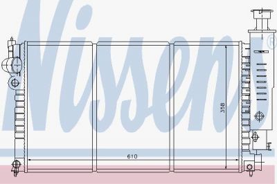 Nissens 63526 радиатор, охлаждение двигателя на PEUGEOT 405 II Break (4E)