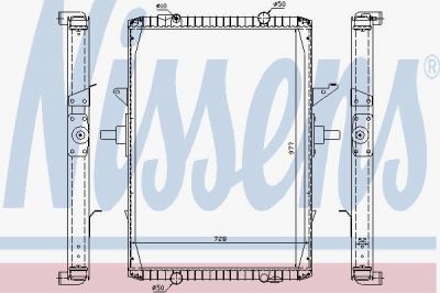NISSENS Радиатор RVI Magnum E-TECH 00- (63775A)
