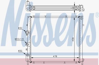NISSENS 63854A Радиатор охлаждения двигателя (63854A)