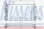 Nissens 640302 радиатор, охлаждение двигателя на SAAB 9-3 (YS3F)