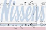 Nissens 640941 радиатор, охлаждение двигателя на HONDA INTEGRA купе (DC2, DC4)