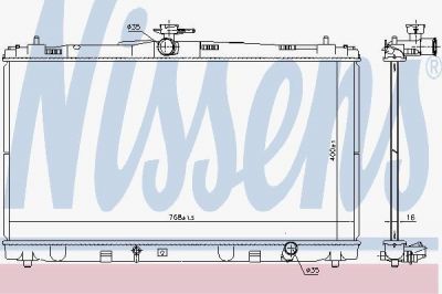 Nissens 646935 радиатор, охлаждение двигателя на LEXUS ES (AVV6_, GSV6_, ASV6_)