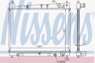 NISSENS 64798A Радиатор охлаждения двигателя (64798A)