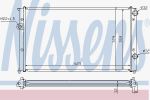 NISSENS Радиатор VW GOLF/PASSAT/VENTO 1.9D 91-99 (1H0121253AE, 65243)