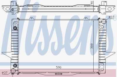 NISSENS Радиатор осн VOLVO 850/S70/V70 2,0-2,5L -00г (8601354, 65535A)