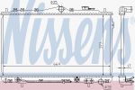 Nissens 67012 радиатор, охлаждение двигателя на HYUNDAI LANTRA I (J-1)