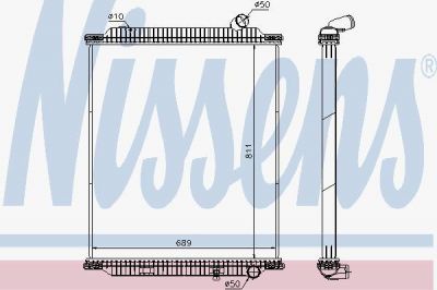 NISSENS Радиатор, охлаждение двигателя (672060)