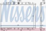 Nissens 67366 радиатор, охлаждение двигателя на NISSAN X-TRAIL (T31)