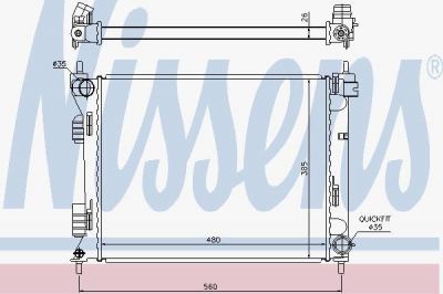 Nissens 67611 радиатор, охлаждение двигателя на HYUNDAI i20 (PB, PBT)
