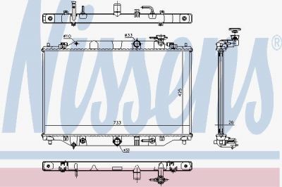 Nissens 68533 радиатор, охлаждение двигателя на MAZDA CX-5 (KE, GH)