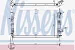 NISSENS Радиатор FORD TRANSIT 2.3/2.2TD/2.4TD 06- (1383315, 69225)