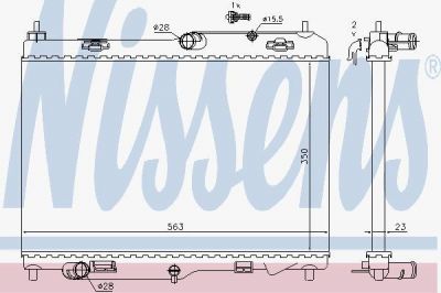 NISSENS Радиатор, охлаждение двигателя (69233)