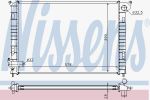 NISSENS Радиатор MINI COOPER/ONE 1.4 i/1.6 01-07 (17117570821, 69700A)