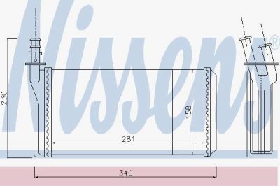 Nissens 70016 теплообменник, отопление салона на LANCIA KAPPA SW (838B)