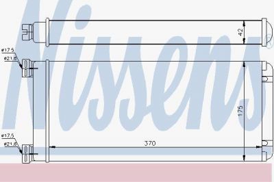 NISSENS Теплообменник, отопление салона (71302)