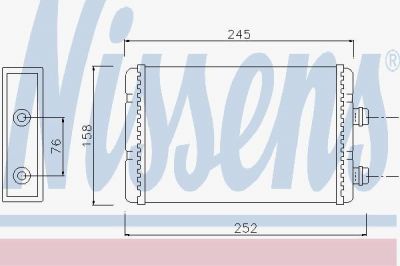 Nissens 71451 теплообменник, отопление салона на FIAT PUNTO (188)