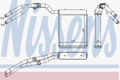NISSENS Радиатор отопителя FORD Galaxy/Mondeo IV 06-> (1453312, 71773)