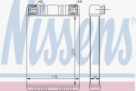 NISSENS Радиатор отопления салона MB C-Class(W203) 00-> (335x180x32mm) (2038300161, 72028)