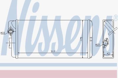 Nissens 72035 теплообменник, отопление салона на MERCEDES-BENZ LK/LN2