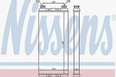 Nissens 72055 теплообменник, отопление салона на MERCEDES-BENZ ACTROS MP2 / MP3