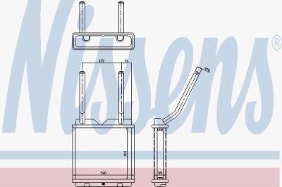 Nissens 72638 теплообменник, отопление салона на OPEL ASTRA F Наклонная задняя часть (53_, 54_, 58_, 59_)