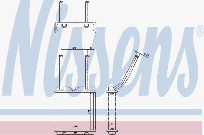 NISSENS Радиатор отопителя OPEL Astra F/Vectra A 1,6-2,0L ->01/98 1806116/1843106 (1843106, 726531)