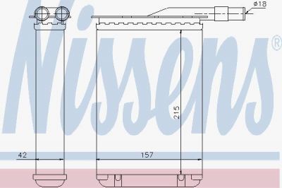 Nissens 73359 теплообменник, отопление салона на RENAULT SUPER 5 (B/C40_)